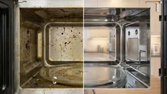 Dala som vlhkú utierku do mikrovlnky – a špina zmizla sama za 3 minúty